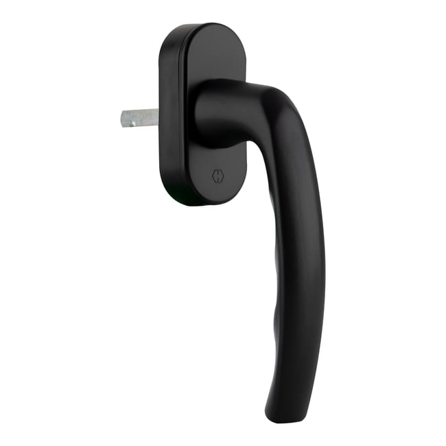 MANIVELA GRISAN PARA VENTANA OSCILOBATIENTE ALUMINIO MODELO ATLANTA NEGRO HOPPE  - 1