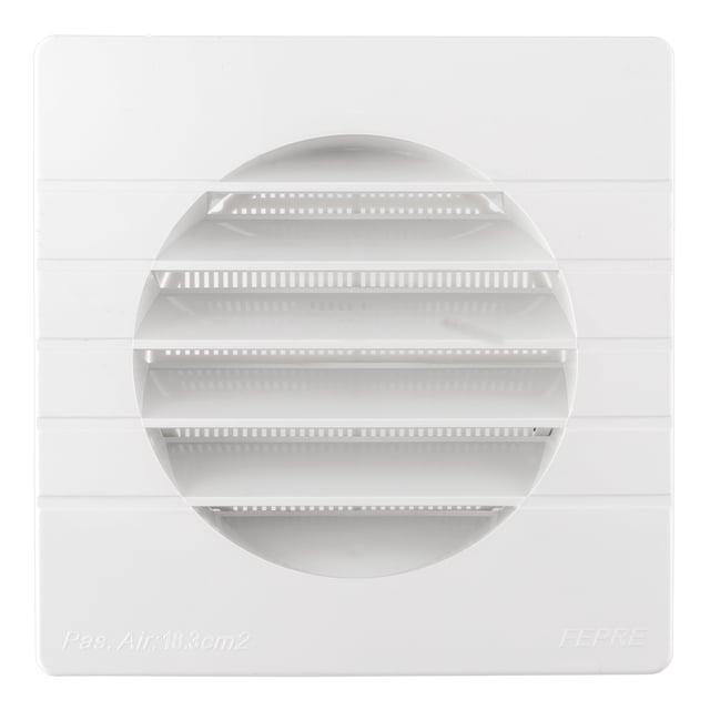 REJILLA DE VENTILACION EMPOTRABLE PLASTICO 14 X 14 CM
