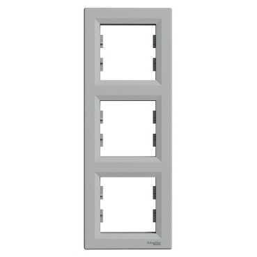 MARCO TRIPLE VERTICAL SERIE ASFORA ALUMINIO - 1