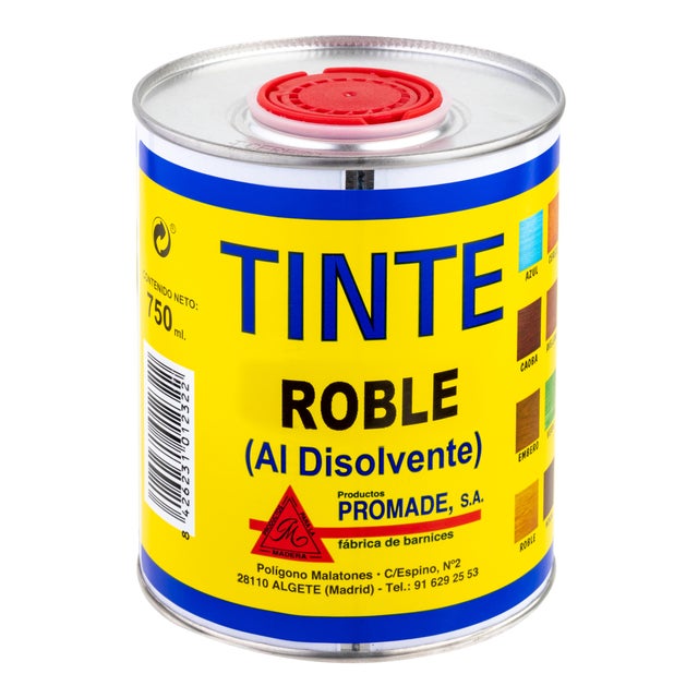 TINTE DISOLVENTE PARA  MADERA PROMADE 750ML ROBLE