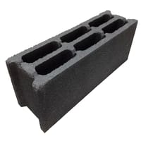 BLOQUE HORMIGÓN 2 CAMARAS HIDRÓFUGO GRIS 15X20X50 CM - 1