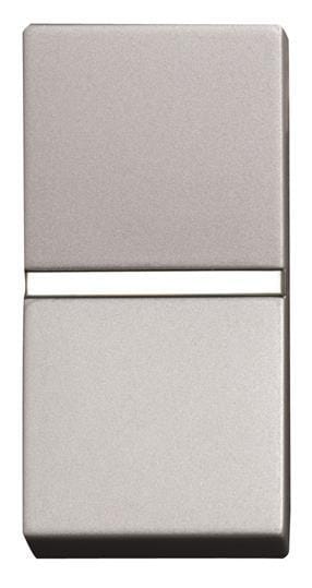 PULSADOR ESTRECHO SERIE ZENIT PLATA - 1