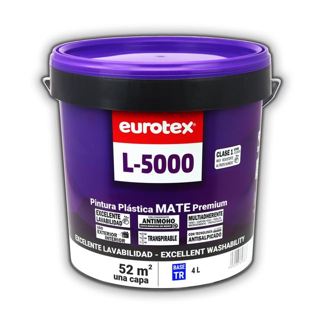 BASE PINTURA PLÁSTICA MATE L5000 4L TONOS INTENSOS
