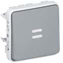 PULSADOR CON LUZ SERIE PLEXO COMPONIBLE GRIS IP55 - 1