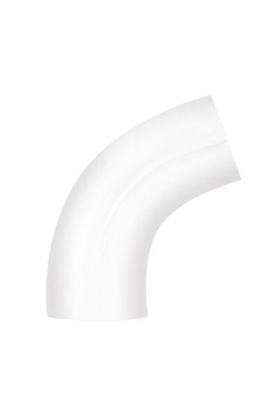 CODO EVACUACIÓN PLUVIALES METÁLICO ENGATILLADO ACERO PRECALADO BLANCO Ø80MM - 1