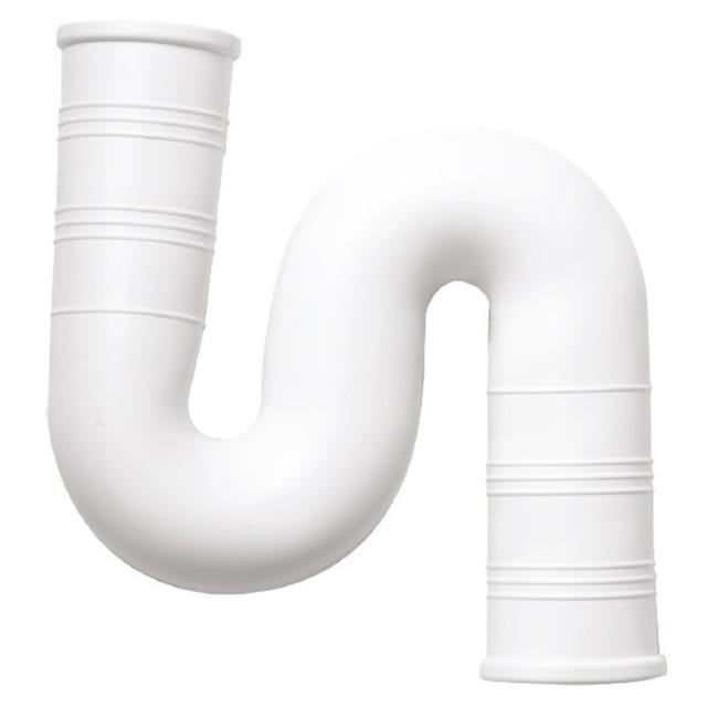 SIFON FREGADERO CURVO FLEXIBLE 1 1/2