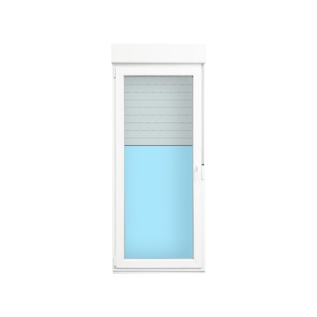 BALCONERA PVC PRACTICABLE CON PERSIANA BLANCA 90X218CM IZQUIERDA