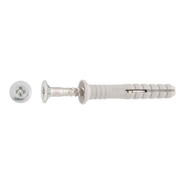 TACO DE GOLPE DE NYLON DIÁMETRO 6MM LONGITUD 40MM NOUTAC 25UDS