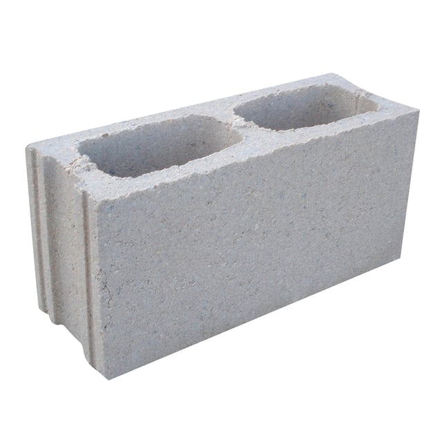 BLOQUE DE HORMIGÓN LISO BEIGE 39X19X19 CM