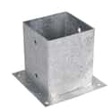BASE ACERO GALVANIZADO CON PLETINA 12X12 CM - 1