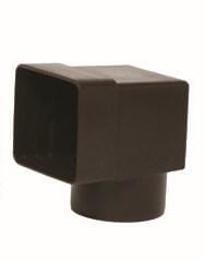 UNIÓN ANGULAR PARA CAZOLETA HORIZONTAL CUADRADA D100 MM - 1