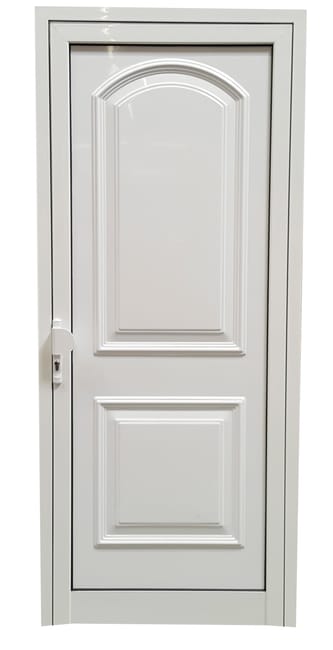 BALCONERA ALUMINIO ABATIBLE BLANCA CON PANEL DECORATIVO 90X210CM IZQUIERDA - 1