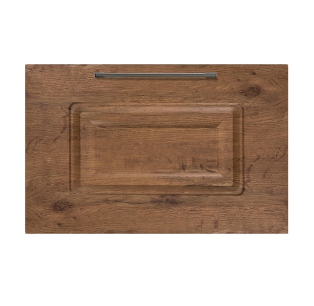 FRENTE CAJÓN PARA MUEBLE DE COCINA OVIEDO MADERA ROBLE OSCURO MATE MDF 28X60CM