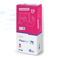 MORTERO REVOCO EN CAPA FINA PLACOSTIC EXTERIORES 25 KG - 1