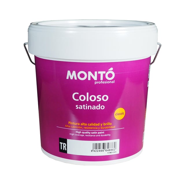 BASE PINTURA PLÁSTICA SATINADA COLOSO 4L TONOS INTENSOS