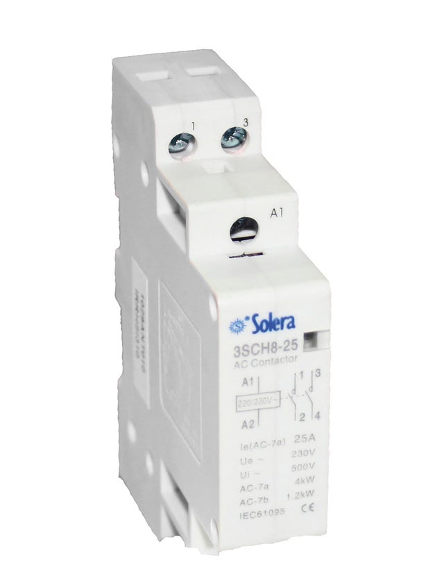 CONTACTOR MODULAR 2NA 25A SOLERA