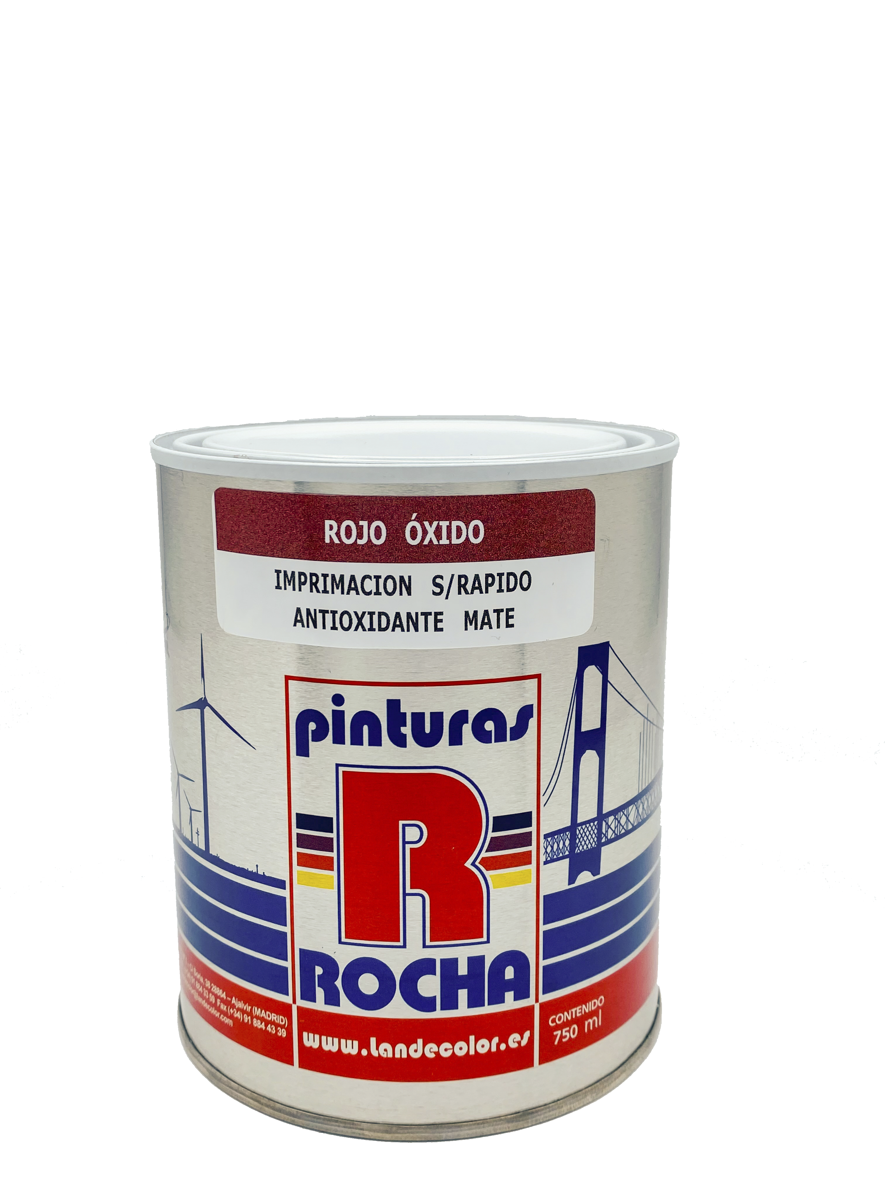 IMPRIMACION ESTANDAR ROCHA 750ML ROJO - 2