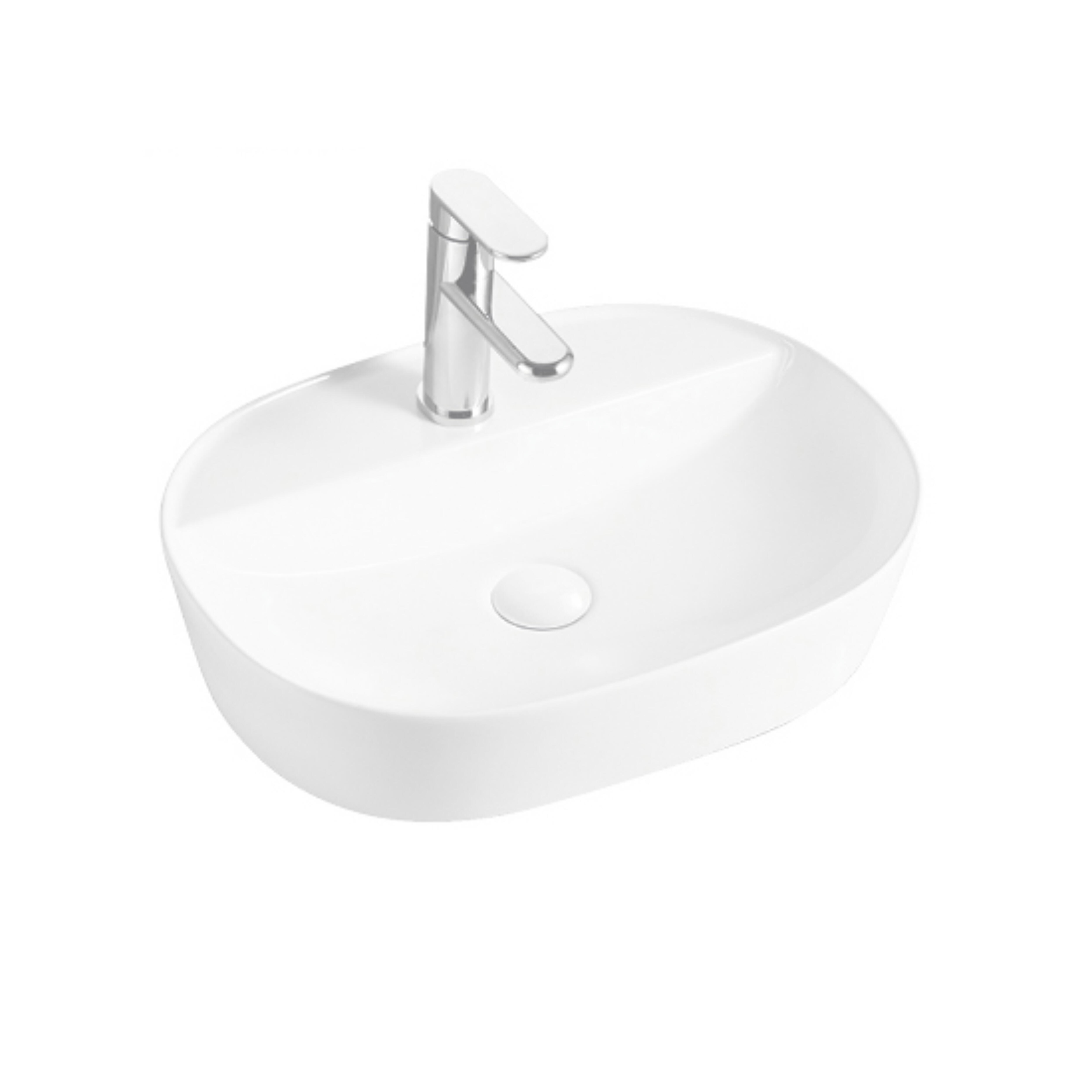 LAVABO SOBREPONER OVALADO 50CM BLANCO - 2