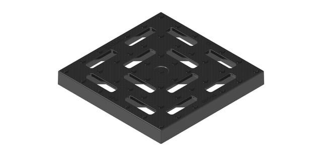 TAPA DE REGISTRO 120X120MM PARA CANALETA OCULTA
