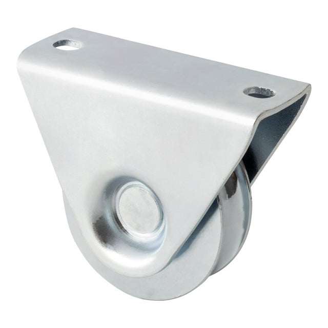 RUEDA PUERTA CORREDERA  80MM. SOPORTE SOBREPONER PARA PERFIL U 16 MM