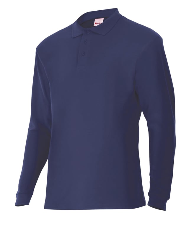 POLO MANGA LARGA AZUL TALLA L VELILLA 105503