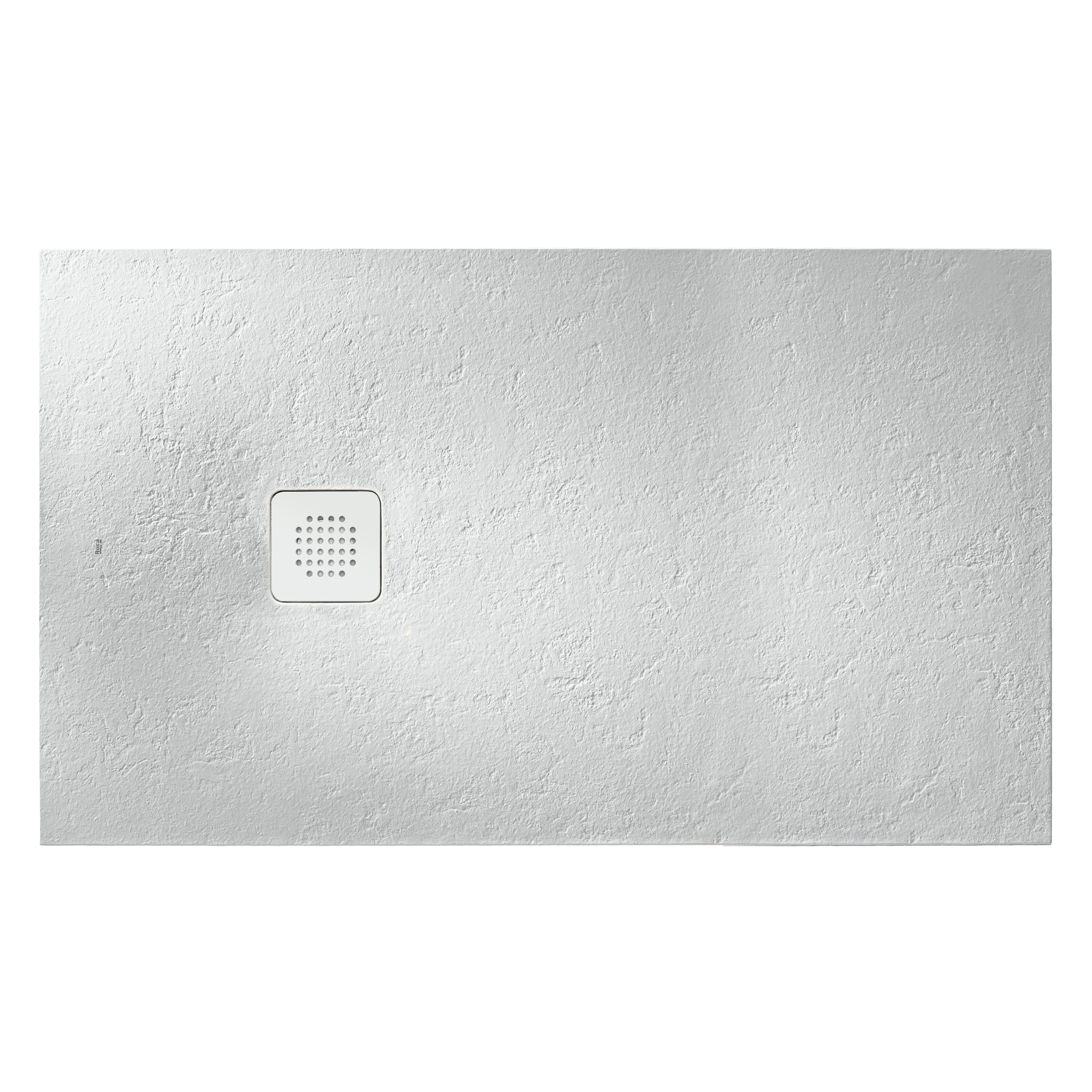 PLATO DE DUCHA RESINA RECTANGULAR ROCA BLANCO 70X120X2,8CM - 3