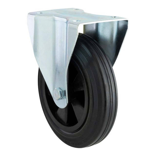 RUEDA 200MM GOMA. HASTA 200KG. LLANTA ACERO
