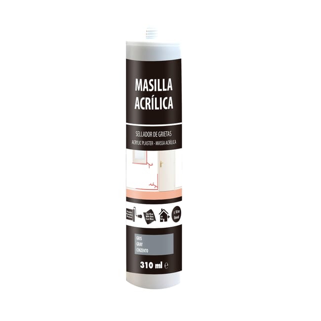 MASILLA ACRILICA PARA JUNTAS 310ML GRIS - 1