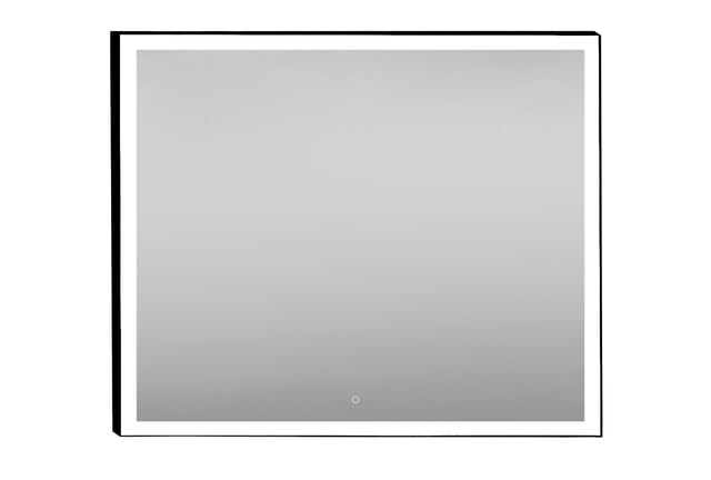 ESPEJO DE BAÑO CON LUZ LED ETNA 100X80CM NEGRO