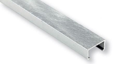 LISTELO ALUMINIO 8 X 15 X 2400 MM PLATA LIJA