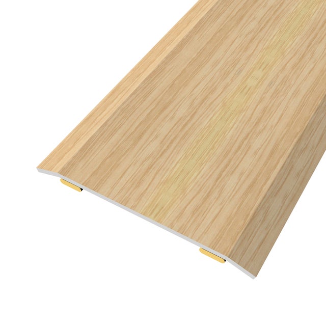 PERFIL DE TRANSICIÓN ADHESIVO ACERO ROBLE CLARO 83CM