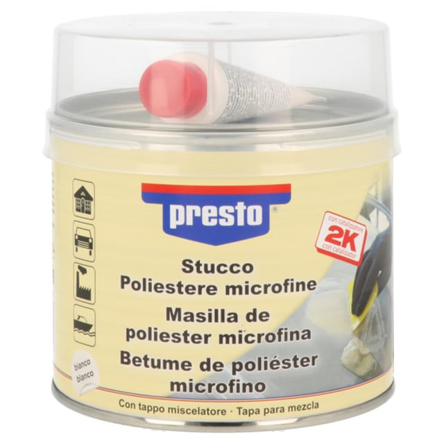 MASILLA BICOMPONENTE DE POLIESTER FINA 250GR