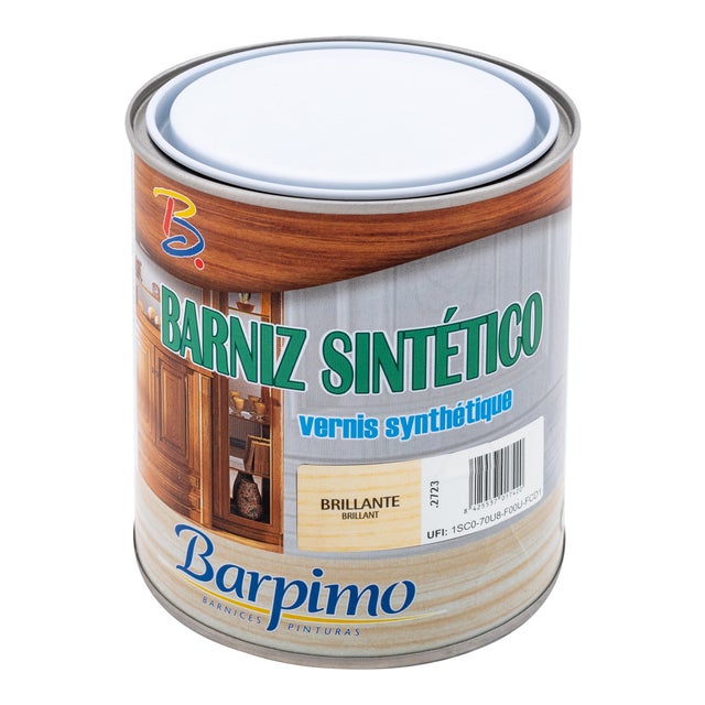 BARNIZ SINTÉTICO BRILLANTE  BARPIMO 750ML INCOLORO