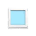 VENTANA PVC OSCILOBATIENTE BLANCA 80X80CM - 1