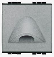 SALIDA CABLES ANCHO SERIE LIVING ALUMINIO - 1