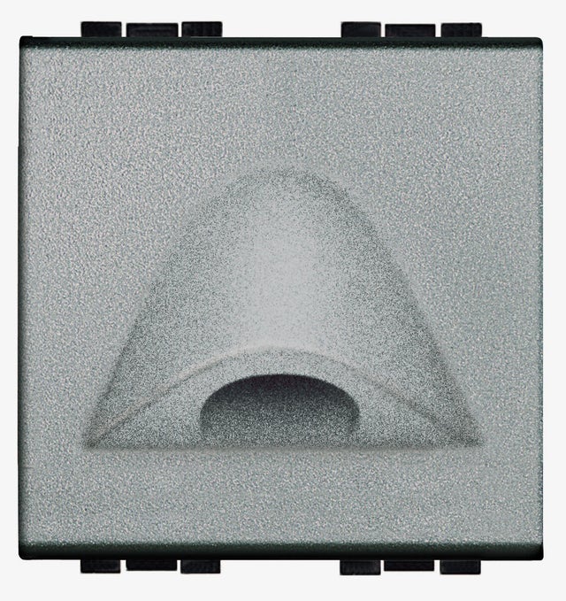 SALIDA CABLES ANCHO SERIE LIVING ALUMINIO