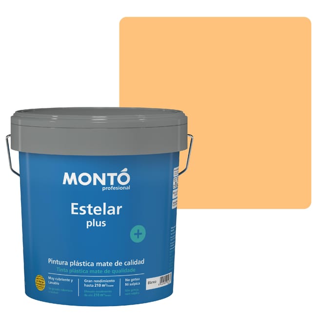 PINTURA PLASTICA MELOCOTON MATE 4L ESTELAR - 1