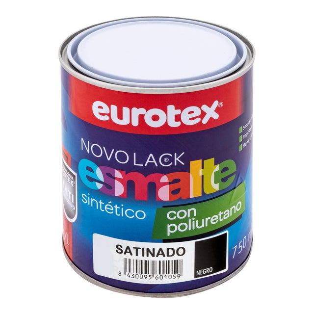 ESMALTE SINTÉTICO SATINADO NOVOLACK 750ML NEGRO