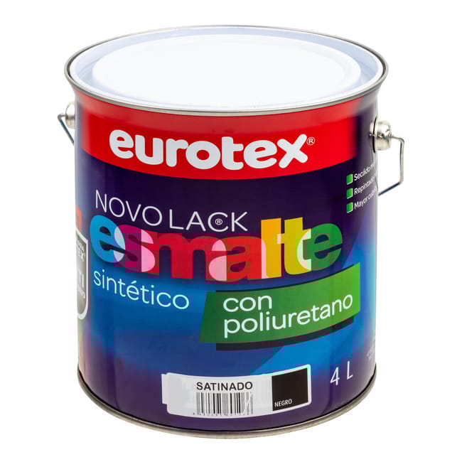 ESMALTE SINTÉTICO SATINADO NOVOLACK 4L NEGRO - 1