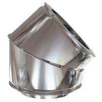 CODO 45º INOXIDABLE PARED DOBLE 80MM - 1