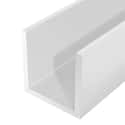 PERFIL U PVC BLANCO 18X10X1MM 2,6M - 2