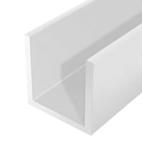 PERFIL U PVC BLANCO 18X10X1MM 2,6M - 2