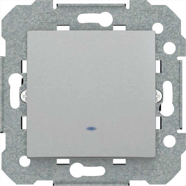 PULSADOR LUMINOSO SERIE VIVA PLATA