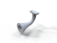 SOPORTE FIJACIÓN BARANDILLA ALUMINIO 260X265X215MM - 1