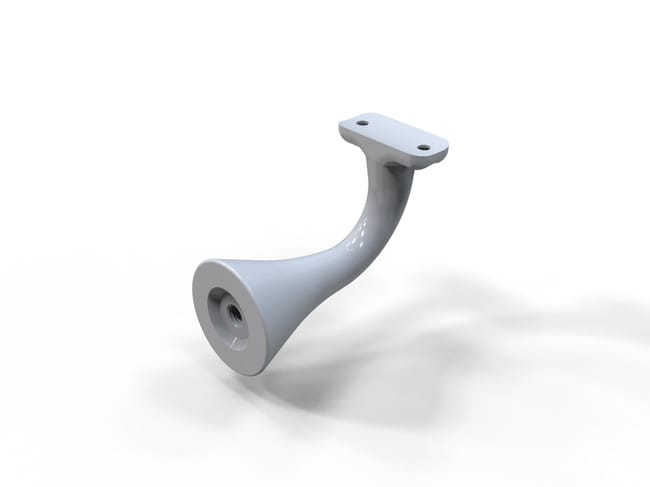 SOPORTE FIJACIÓN BARANDILLA ALUMINIO 260X265X215MM - 1