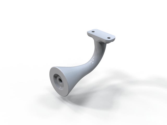 SOPORTE FIJACIÓN BARANDILLA ALUMINIO 260X265X215MM