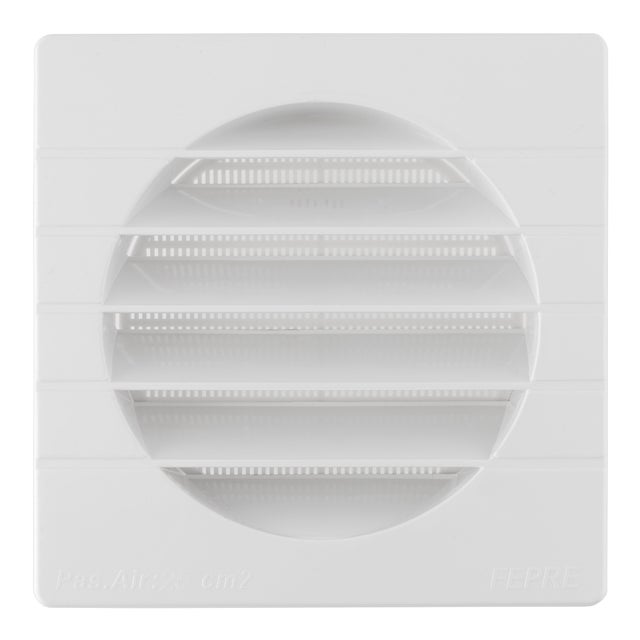REJILLA DE VENTILACION EMPOTRABLE PLASTICO 15 X 15 CM