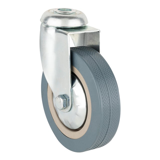 RUEDA 100MM GOMA. HASTA 60KG. LLANTA ACERO