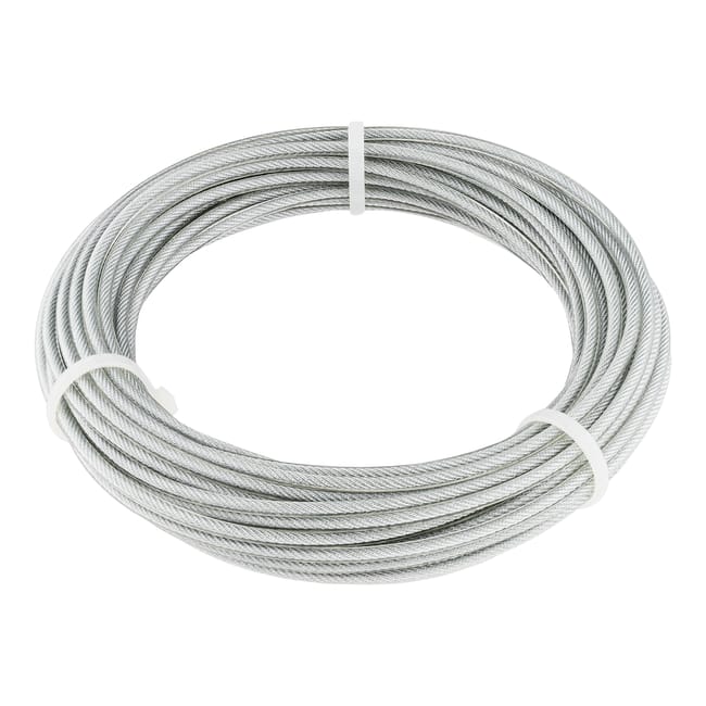 CABLE ACERO GALVANIZADO PLASTIFICADO 6 X 7 + 1  2   4 MM CABLES Y ESLINGAS. 15 M - 1