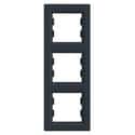 MARCO TRIPLE VERTICAL SERIE ASFORA ANTRACITA - 1
